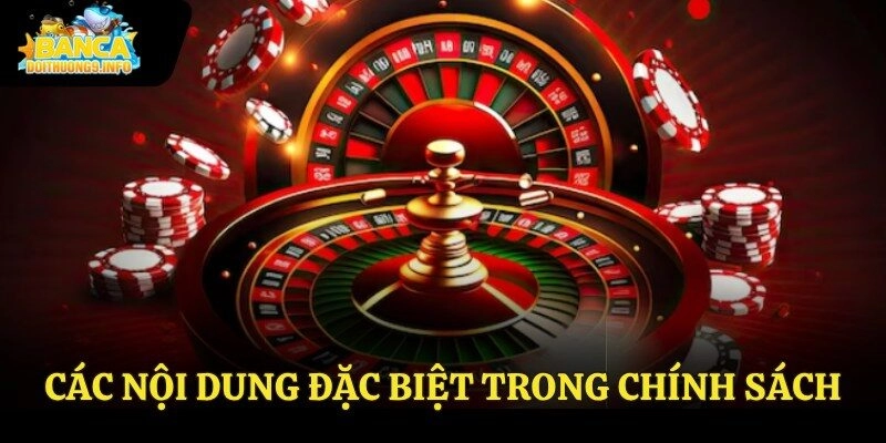 Các nội dung đặc biệt trong chính sách