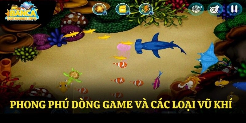 Phong phú dòng game và các loại vũ khí