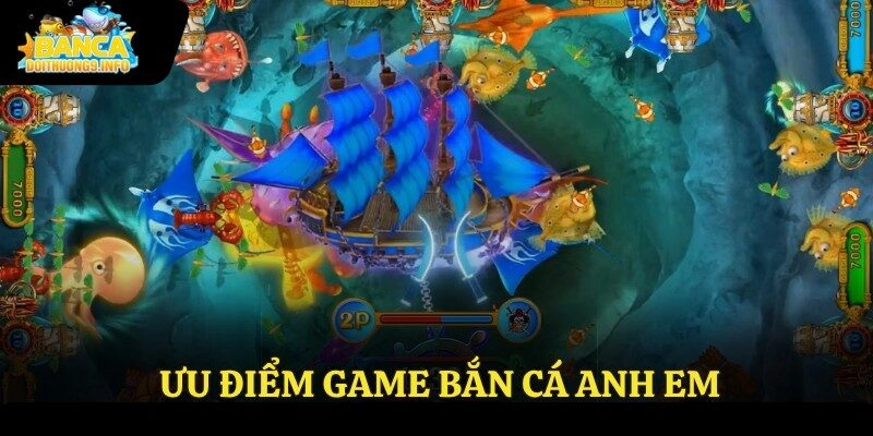 Ưu điểm game bắn cá anh em